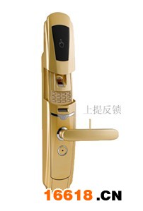 指紋感應鎖上提把手