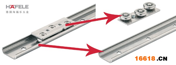 海福樂新款平移軌道五金部件圖