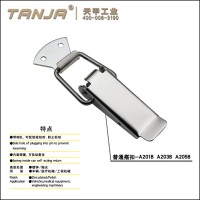 不銹鋼金屬搭扣A201B-304 帶側(cè)孔可插銷搭扣 扁嘴搭扣